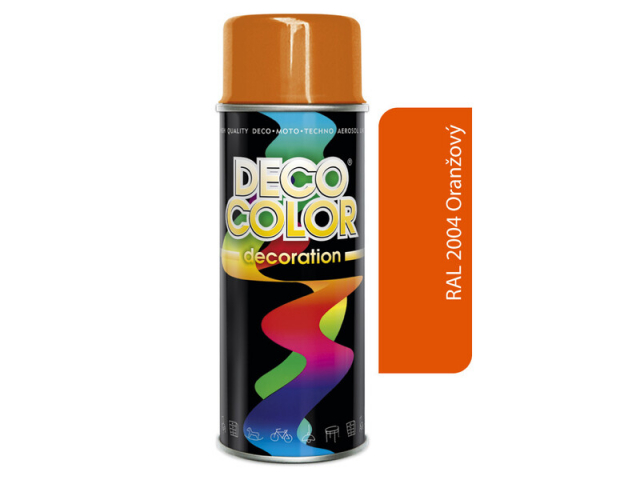 DECO COLOR sprej RAL 2004 oranžový 400 ml